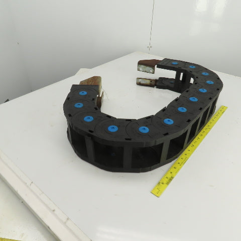 CPS 48" OAL Cable Carrier Energy Chain 3-3/8" x 3-5/8" ID W/Mounting Brackets