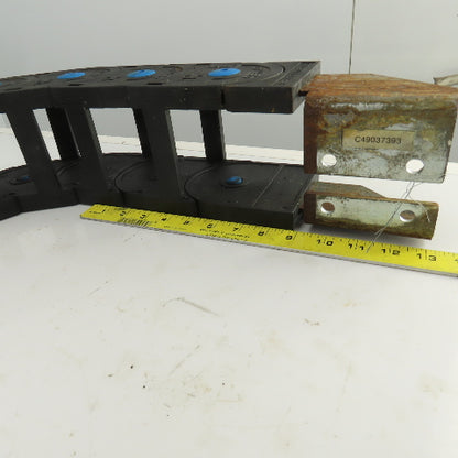 CPS 48" OAL Cable Carrier Energy Chain 3-3/8" x 3-5/8" ID W/Mounting Brackets