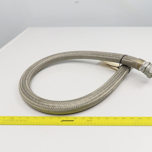 1-1/4" (-20) Stainless Steel Braided Hydraulic Hose 1-1/4" Swivel M/F JIC 68"OAL