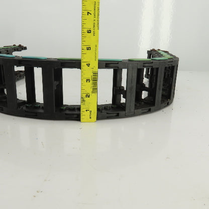 44-1/2" OAL Cable Carrier Energy Chain 2-7/8" x 1-3/4" ID W/Mounting Brackets