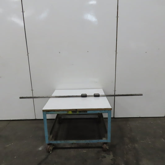 THK HSR35 92-3/8" Long Linear Rail W/2 Bearing Blocks