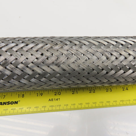 2" (-32) Stainless Steel Braided Hydraulic Hose 2" Swivel Female 46" OAL