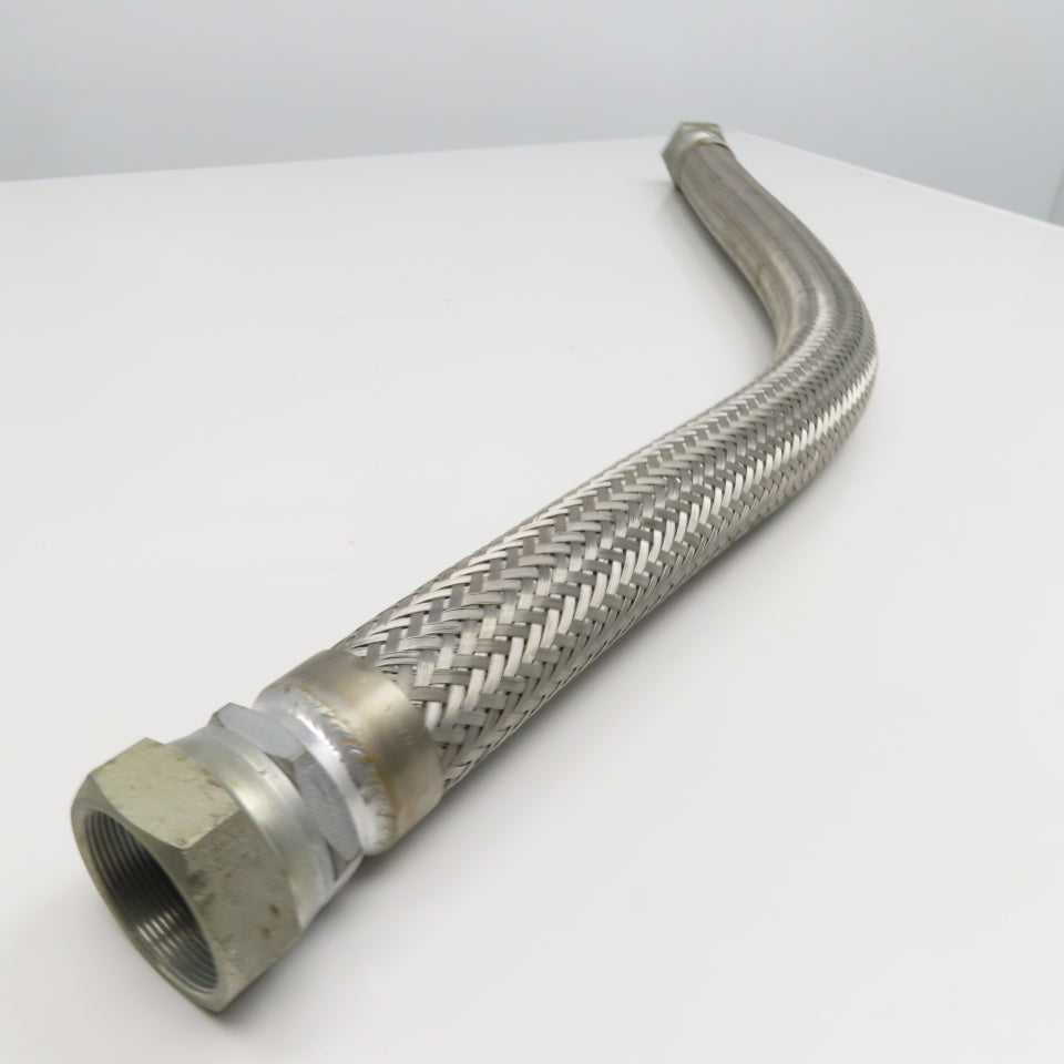 2" (-32) Stainless Steel Braided Hydraulic Hose 2" Swivel Female 46" OAL