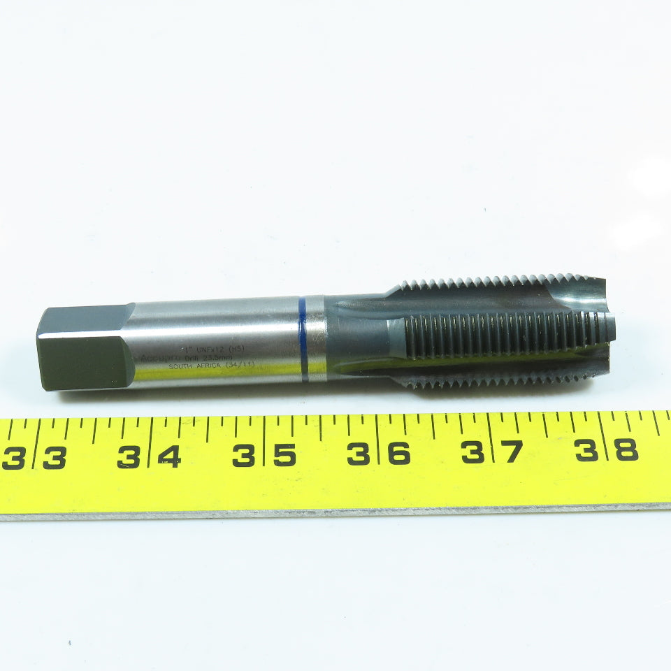 Accupro 09224858 3/4"-10 UNF Plug Tap Straight 4 Flute Blue Band Stainless Steel