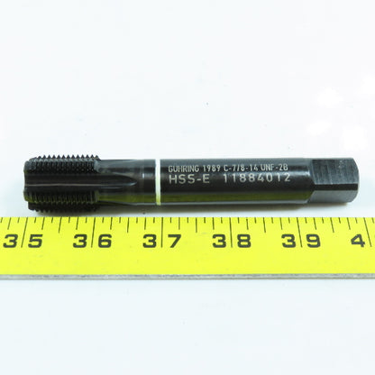 Guhring 7/8"-14 UNF Bottoming Tap Straight 5 Flute HSS-E
