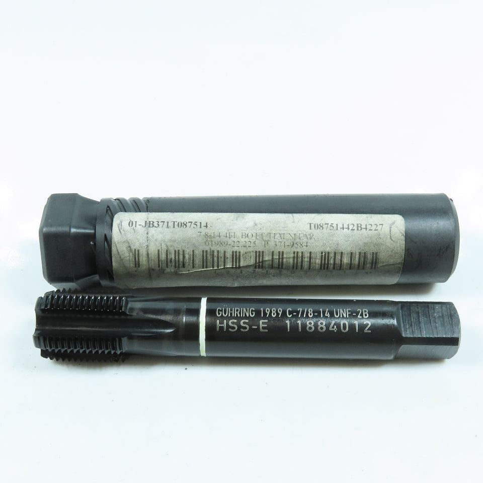 Guhring 7/8"-14 UNF Bottoming Tap Straight 5 Flute HSS-E