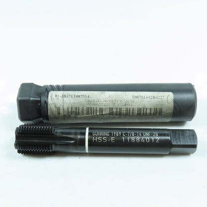 Guhring 7/8"-14 UNF Bottoming Tap Straight 5 Flute HSS-E