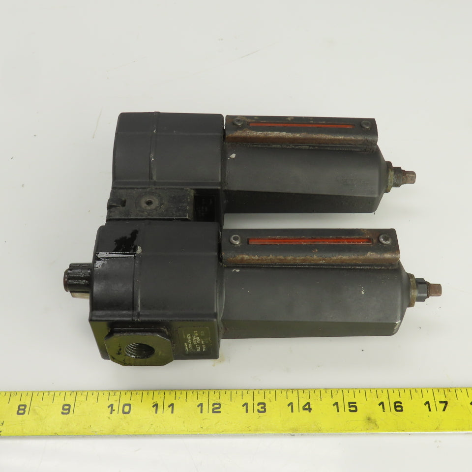 Excelon L74M-3AP-QDN Pneumatic Lubricator & F74G-4AN-AD3 Filter Assembly 250 PSI