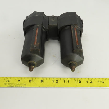 Excelon L74M-3AP-QDN Pneumatic Lubricator & F74G-4AN-AD3 Filter Assembly 250 PSI