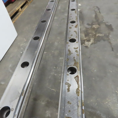 Linear Bearing Profile Rails 96-3/4" x 45mm Wide  x 38mm Tall Lot/2