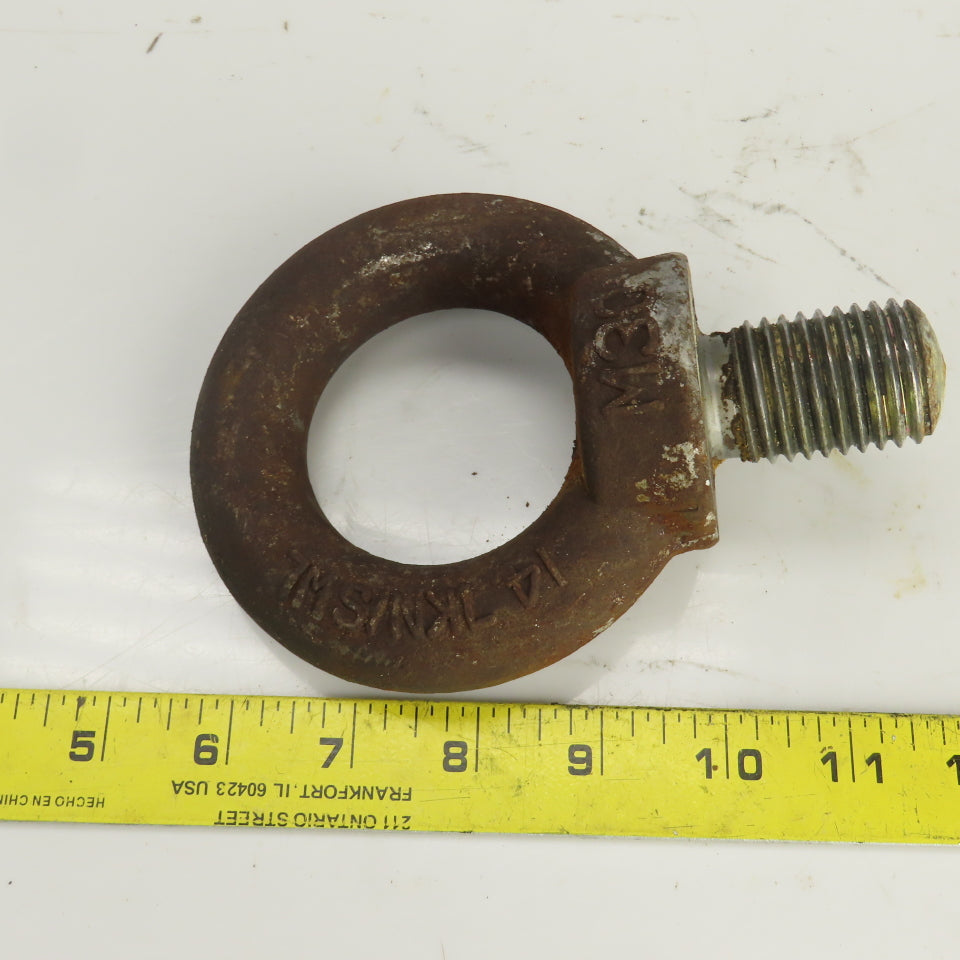 14.7KN/SWL M30 Lifting Eye Bolt 2-1/2" ID Lot Of 2