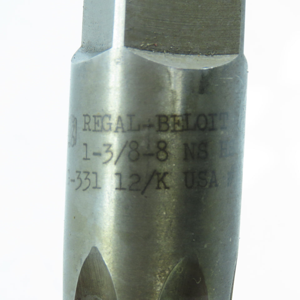 Regal Beloit 1-3/8"-8 NS Plug Tap Straight 6 Flute 6-1/16" OAL USA