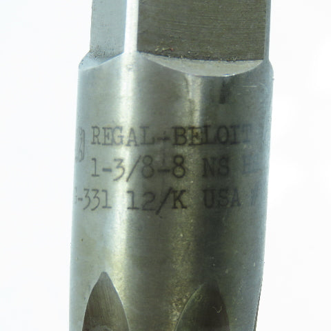 Regal Beloit 1-3/8"-8 NS Plug Tap Straight 6 Flute 6-1/16" OAL USA