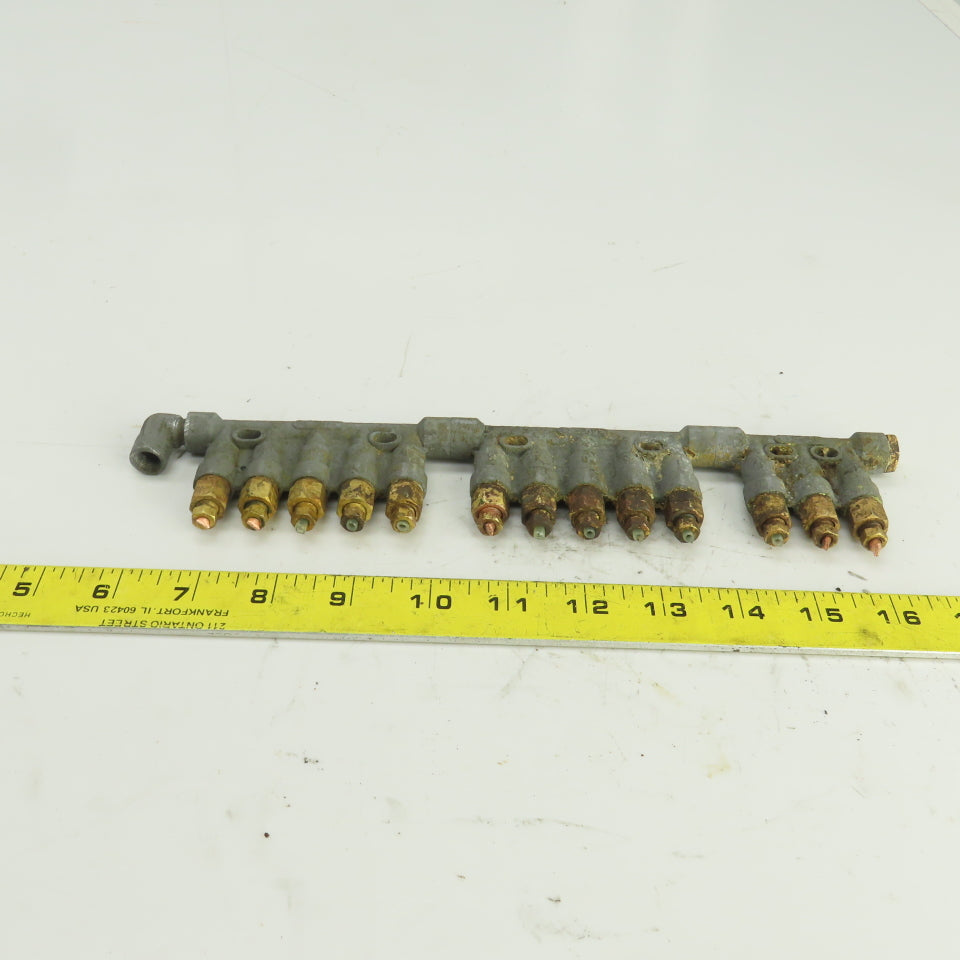 Chiba Style 345 Piston Oil Distributor Block 13 Position