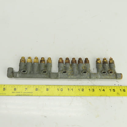 Chiba Style 345 Piston Oil Distributor Block 13 Position