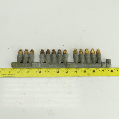 Chiba Style 345 Piston Oil Distributor Block 13 Position