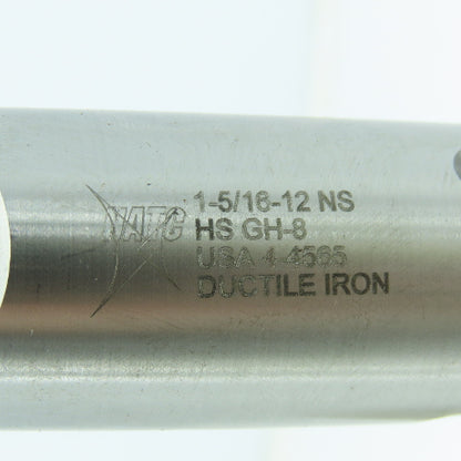 NATC 1-5/16"- 14 Bottoming Tap Straight 4 Flute 2-1/2" Thread Length 5-3/4" OAL