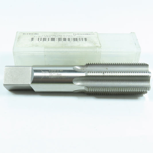 NATC 1-5/16"- 14 Bottoming Tap Straight 4 Flute 2-1/2" Thread Length 5-3/4" OAL