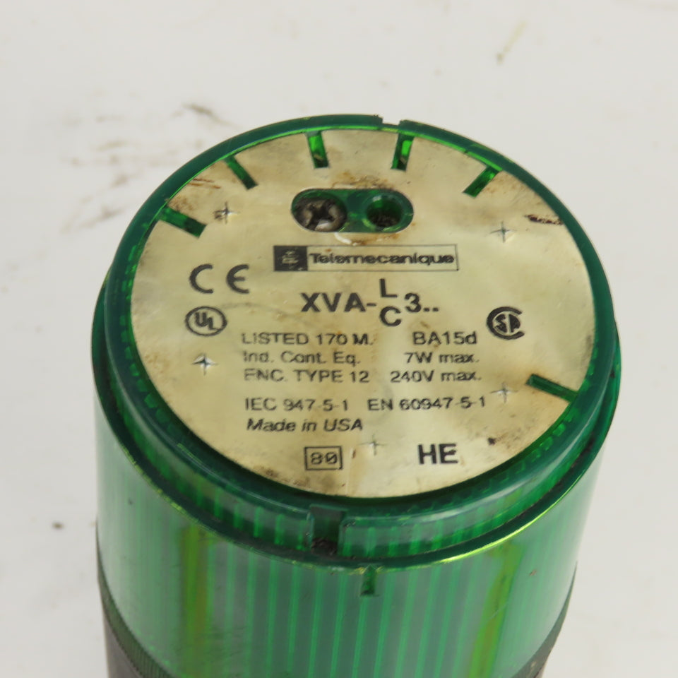 Telemecanique XVA-LC3 Green Stack Light 240V Enc. Type 12