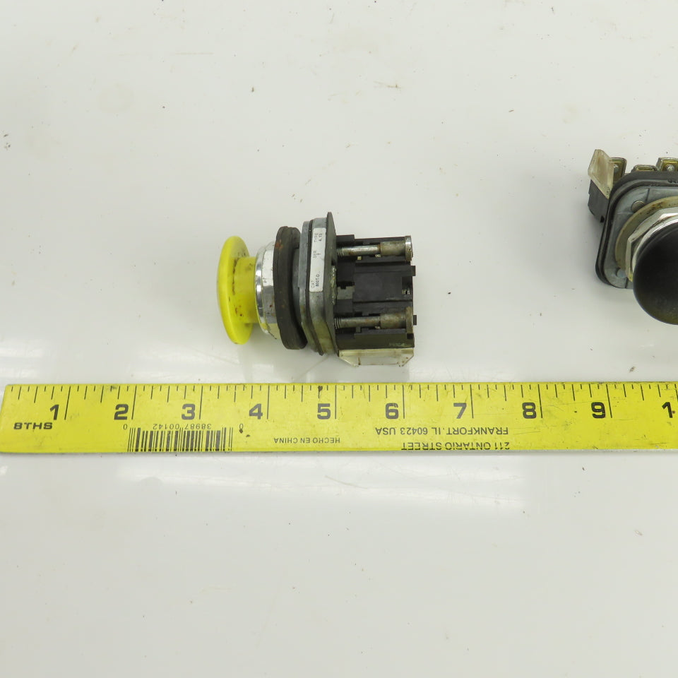 Allen Bradley 800T-D Ser T 600V Momentary Contact E-Stop Switches Lot Of 3