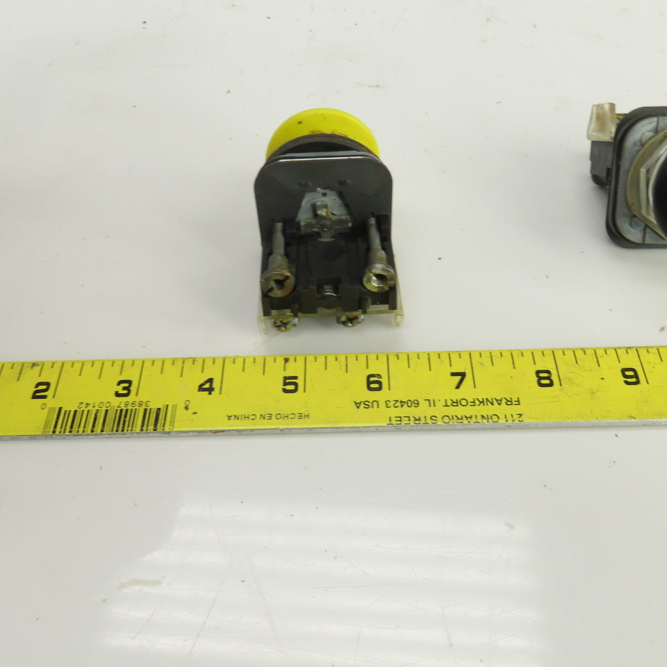 Allen Bradley 800T-D Ser T 600V Momentary Contact E-Stop Switches Lot Of 3