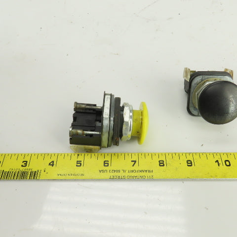 Allen Bradley 800T-D Ser T 600V Momentary Contact E-Stop Switches Lot Of 3