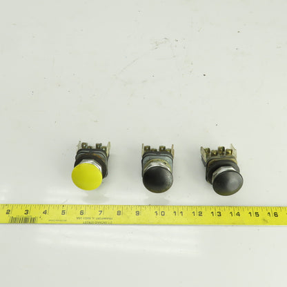 Allen Bradley 800T-D Ser T 600V Momentary Contact E-Stop Switches Lot Of 3