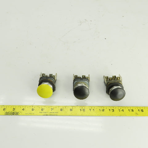 Allen Bradley 800T-D Ser T 600V Momentary Contact E-Stop Switches Lot Of 3
