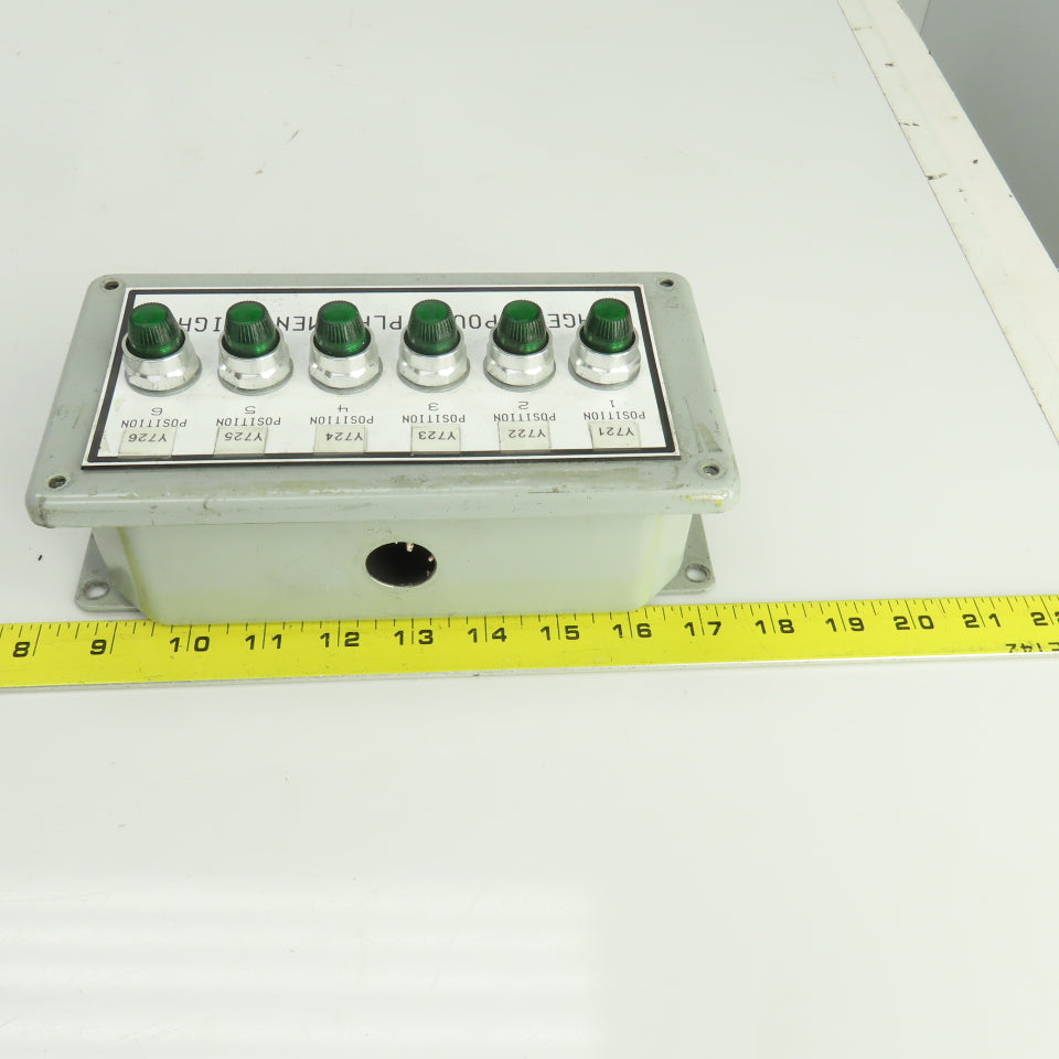 Square D B3127C 6 Green Signal Light Display Center 24-28VDC