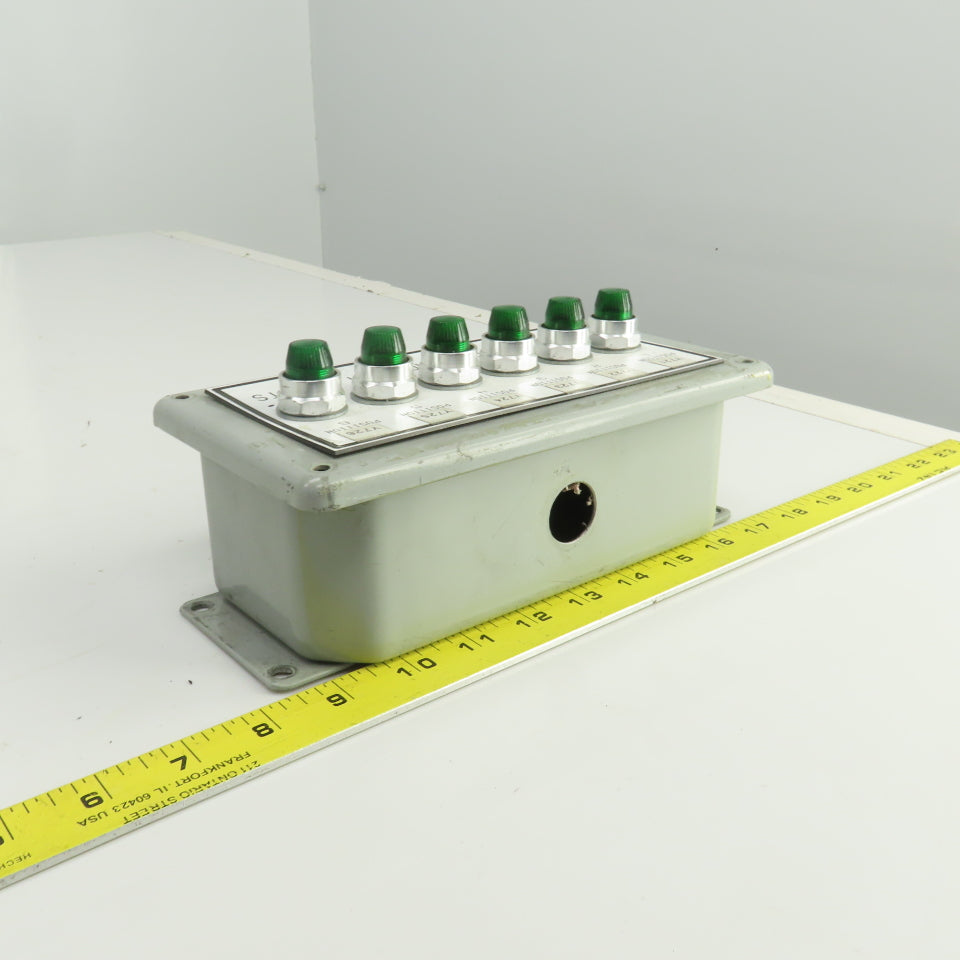 Square D B3127C 6 Green Signal Light Display Center 24-28VDC