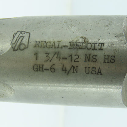 Regal-Beloit 1-3/4"-7 NS Straight Plug Tap 6 Flute GH-6 Made in USA
