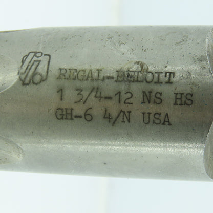 Regal-Beloit 1-3/4"-7 NS Straight Plug Tap 6 Flute GH-6 Made in USA