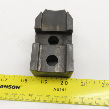Lathe Chuck Jaw Tongue And Groove W/ Replaceable Contact Tips Lot Of 3
