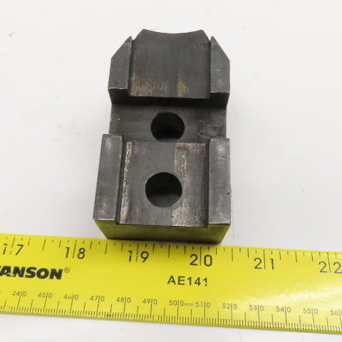 Lathe Chuck Jaw Tongue And Groove W/ Replaceable Contact Tips Lot Of 3