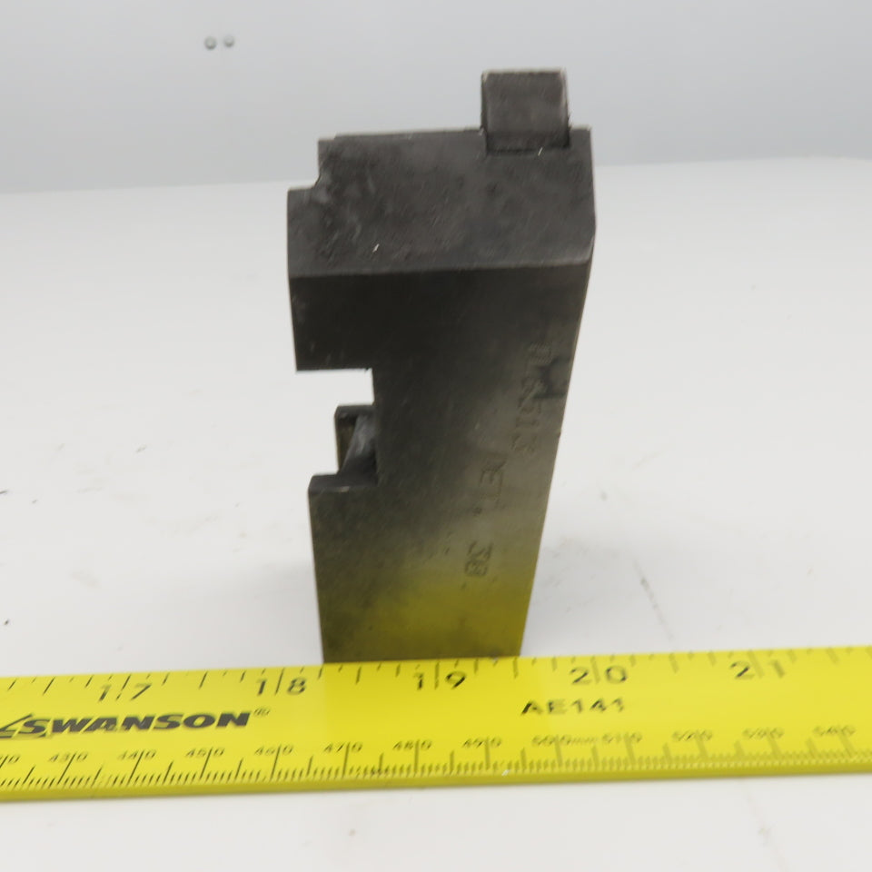 Lathe Chuck Jaw Tongue And Groove W/ Replaceable Contact Tips Lot Of 3