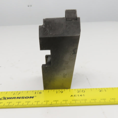 Lathe Chuck Jaw Tongue And Groove W/ Replaceable Contact Tips Lot Of 3