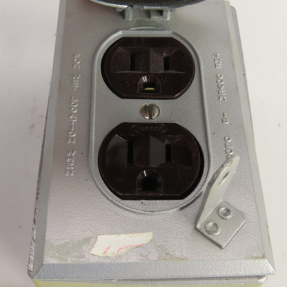 Hubbell Wet Locations When Closed Dual 115V Outlet
