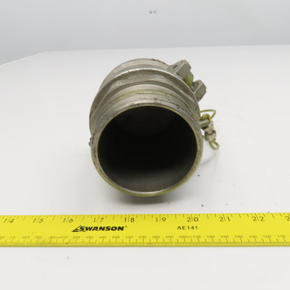 3DC 3F 3" Aluminum Type F Male Female Camlock Adaptor And Cover