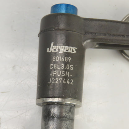 Jergens 801489 Push Button Quick Release Pin l-Handle 1/2"x3-3/8" Useable Length