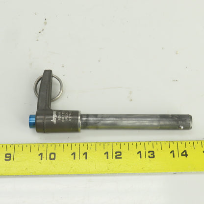 Jergens 801489 Push Button Quick Release Pin l-Handle 1/2"x3-3/8" Useable Length