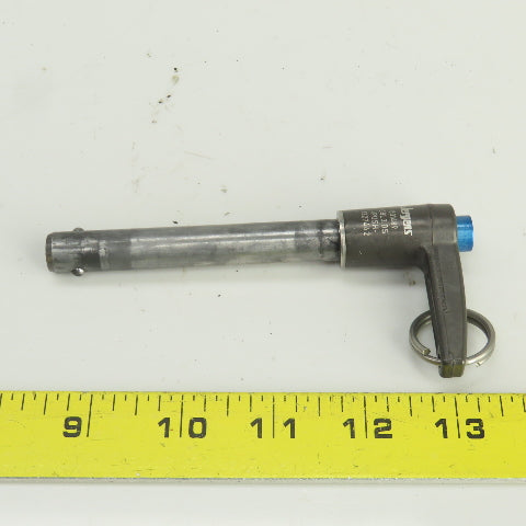 Jergens 801489 Push Button Quick Release Pin l-Handle 1/2"x3-3/8" Useable Length