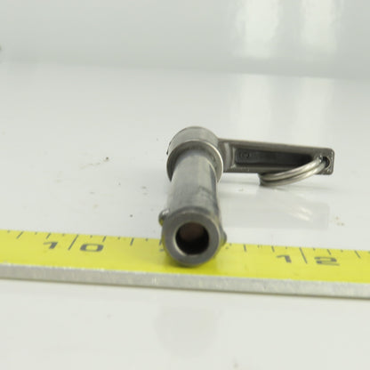 Jergens 801489 Push Button Quick Release Pin l-Handle 1/2"x3-3/8" Useable Length