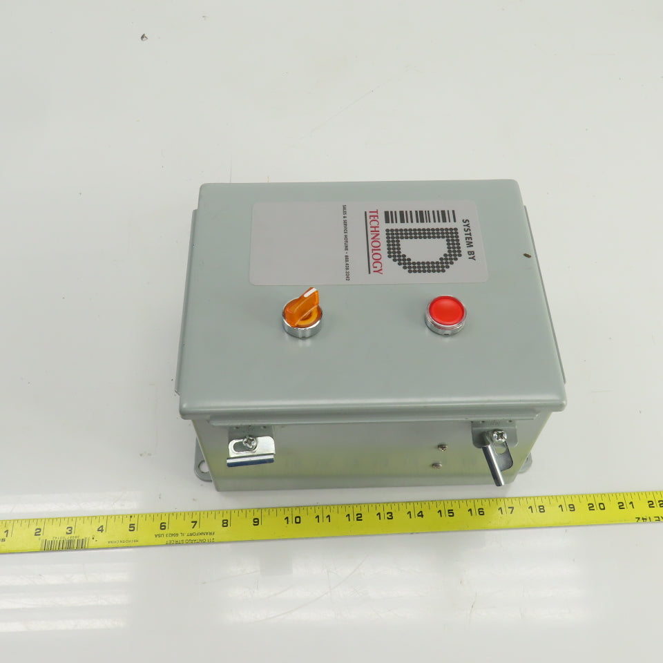 Hoffman A10086CH 10" x 8" x 6" Electrical Enclosure W/Backplate & Switch