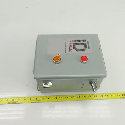 Hoffman A10086CH 10" x 8" x 6" Electrical Enclosure W/Backplate & Switch