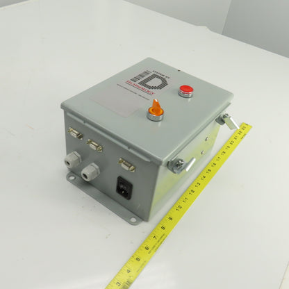 Hoffman A10086CH 10" x 8" x 6" Electrical Enclosure W/Backplate & Switch