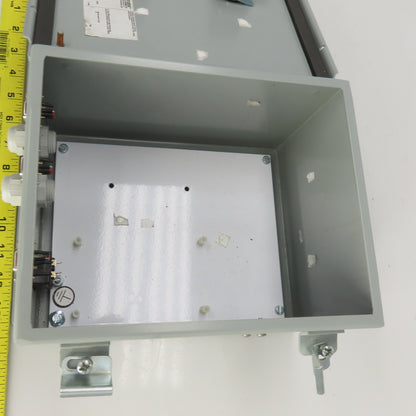 Hoffman A10086CH 10" x 8" x 6" Electrical Enclosure W/Backplate & Switch