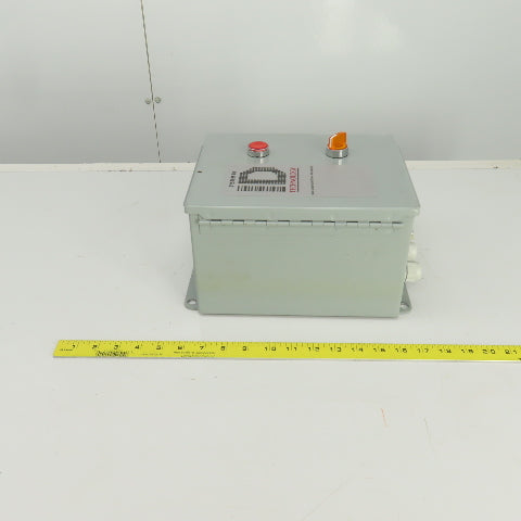 Hoffman A10086CH 10" x 8" x 6" Electrical Enclosure W/Backplate & Switch