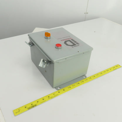 Hoffman A10086CH 10" x 8" x 6" Electrical Enclosure W/Backplate & Switch