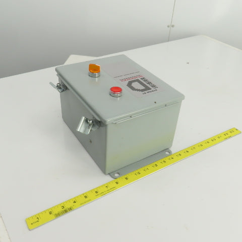 Hoffman A10086CH 10" x 8" x 6" Electrical Enclosure W/Backplate & Switch