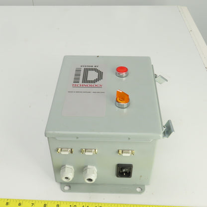 Hoffman A10086CH 10" x 8" x 6" Electrical Enclosure W/Backplate & Switch